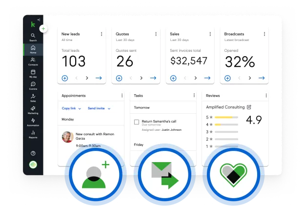 Keap Dashboard